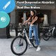 SOUMYE M101 WHITE MOUNTAIN BIKE - STEP OVER