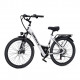 Electric Mountain Bike for Adults 26" Step-Thru Commuting Ebike for Men Women (Color: White)