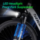 Electric Mountain Bike for Adults 26" Step-Thru Commuting Ebike for Men Women (Color: White)
