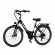 Electric Mountain Bike for Adults 26" Step-Thru Commuting Ebike for Men Women (Color: Black)