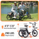 Soumye 36V 350W10.4AH 20"x1.95 Folding Electric Tricycle ( Color: White )