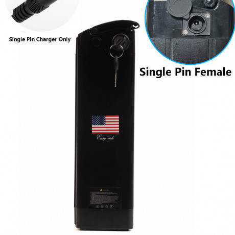 48V 13Ah lithium battery for folding bike Single Pin