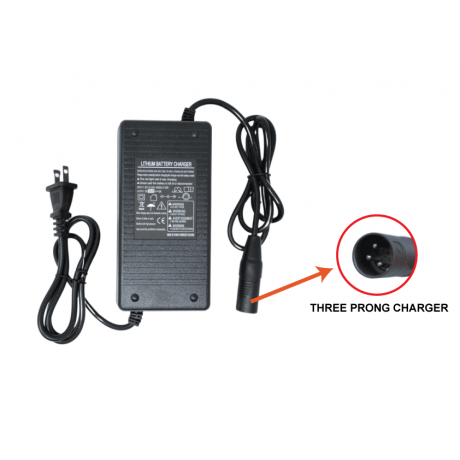 36V/2A Lithium Battery Three Pin Charger For Tricycle & Mountain Bike (Three Pin)