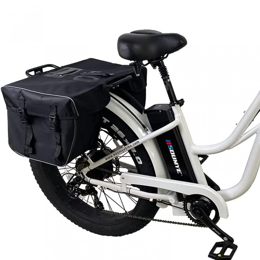 Sac De Porte-Bagages Vélo Arrière 12L/15L - Sacoche Étanche Avec Réflecteurs, Idéal VTT Route Et E-Bike