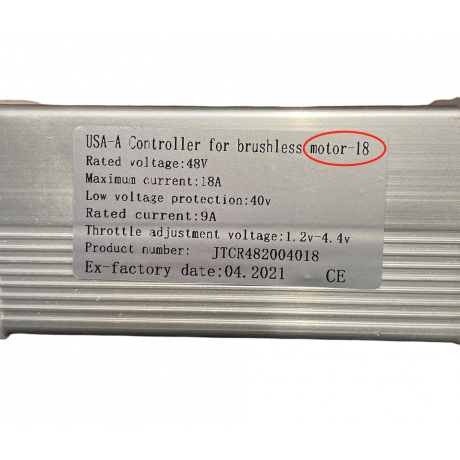 48V Controller For S132, S142, 750W 26x4.0 Beach Cruiser (-18)