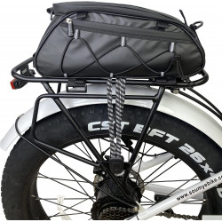 Rear Bike Rack Bag/Bike Panniers Waterproof Bicycle Ebike Saddle Bag Cycling Pannier Trunk Carrier with Reflector & Adjustable Cord